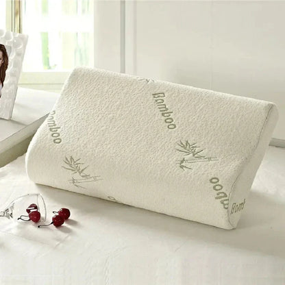 Orthopedic Memory Foam Pillow with Bamboo Cover – Ergonomic Support for All Sleep Positions 3