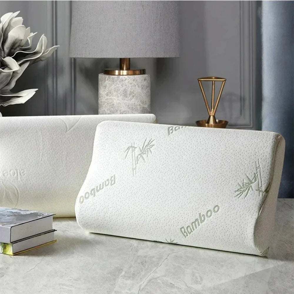Orthopedic Memory Foam Pillow with Bamboo Cover – Ergonomic Support for All Sleep Positions 5