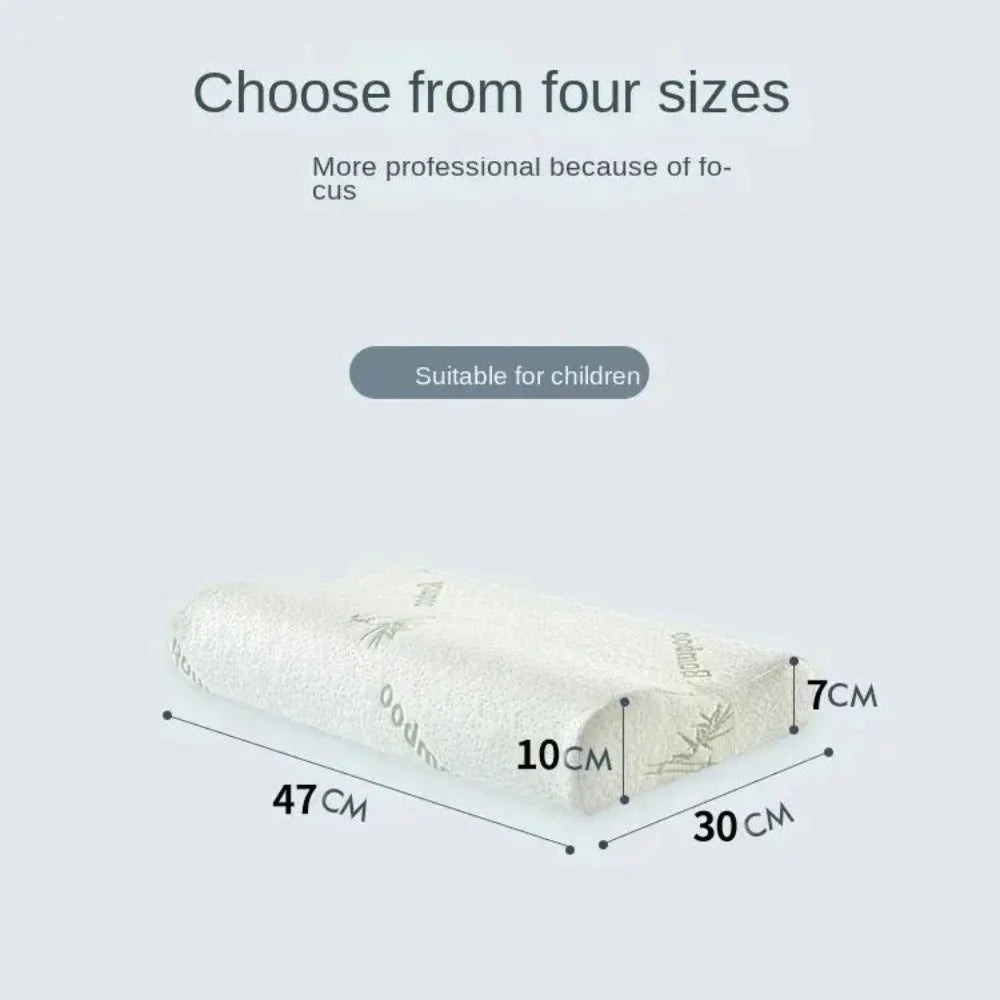Orthopedic Memory Foam Pillow with Bamboo Cover – Ergonomic Support for All Sleep Positions 8