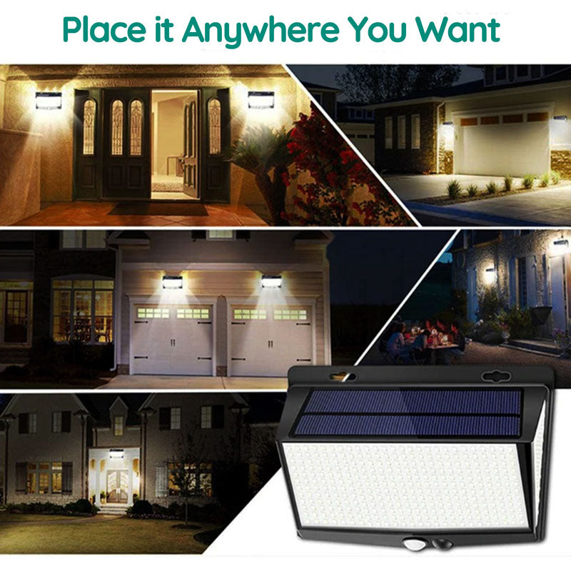 Solar Motion Sensor Light with 208 LEDs – Weatherproof Outdoor Security Lighting 3