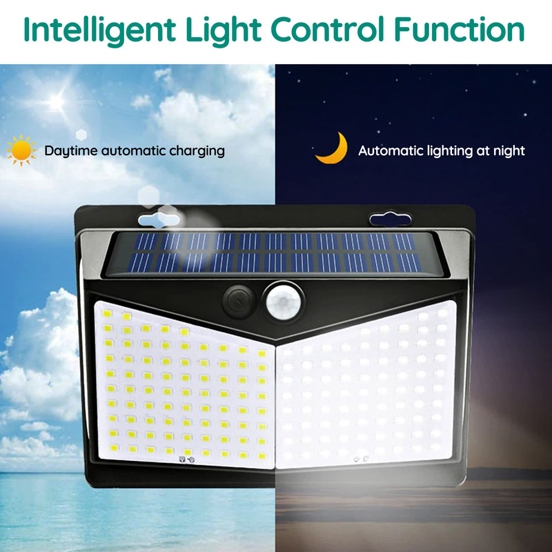 Solar Motion Sensor Light with 208 LEDs – Weatherproof Outdoor Security Lighting 4