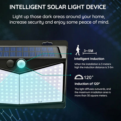 Solar Motion Sensor Light with 208 LEDs – Weatherproof Outdoor Security Lighting 2