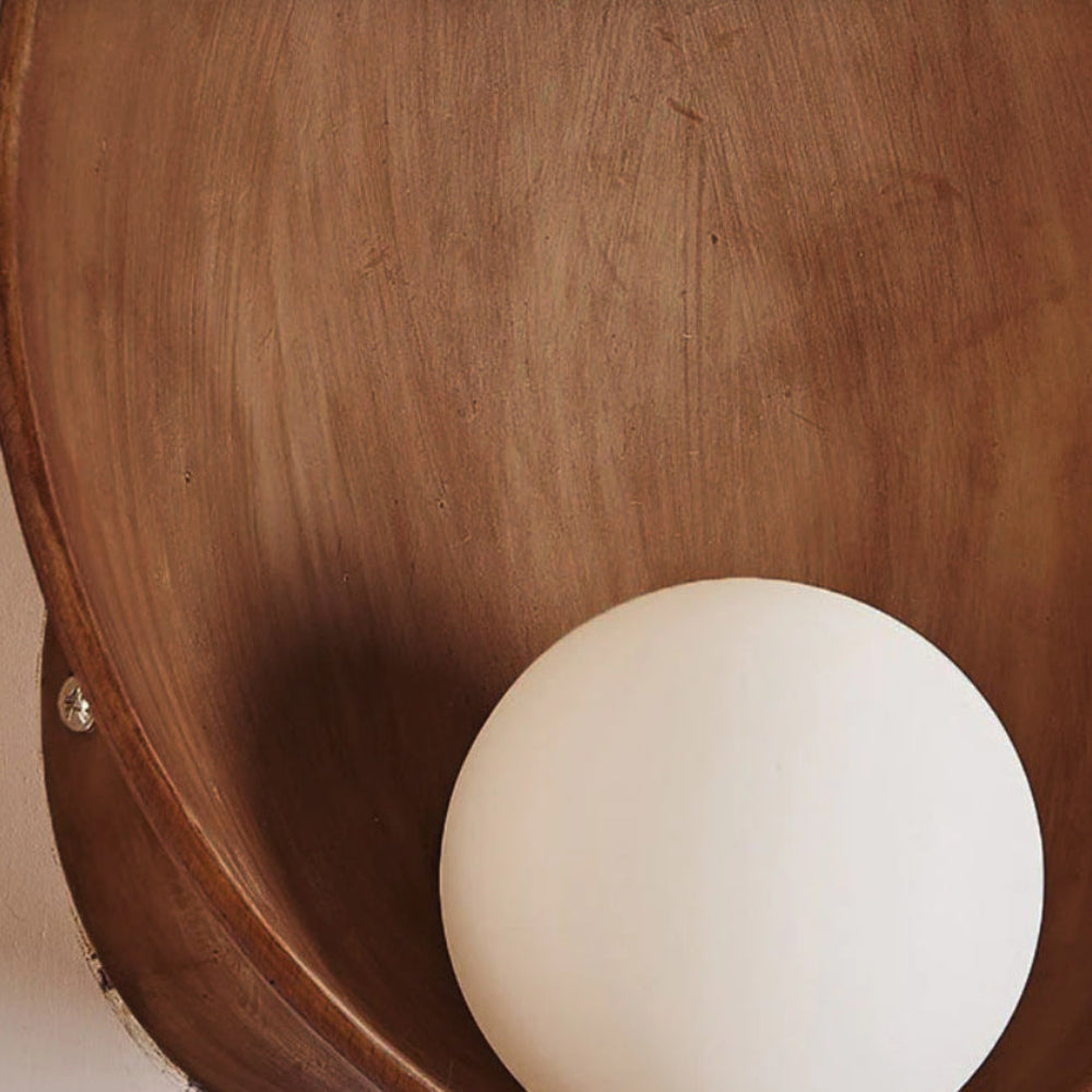 Modern Minimalist Round Wall Light Sconce – Sculptural Design with Soft Ambient Glow for Bedroom and Hallway Décor 9