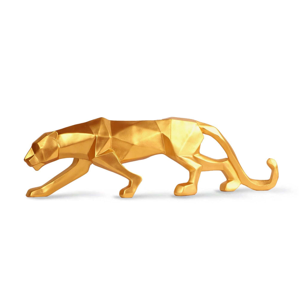 Geometric Panther Sculpture in Durable Resin – Modern Art Décor for Home and Office 10