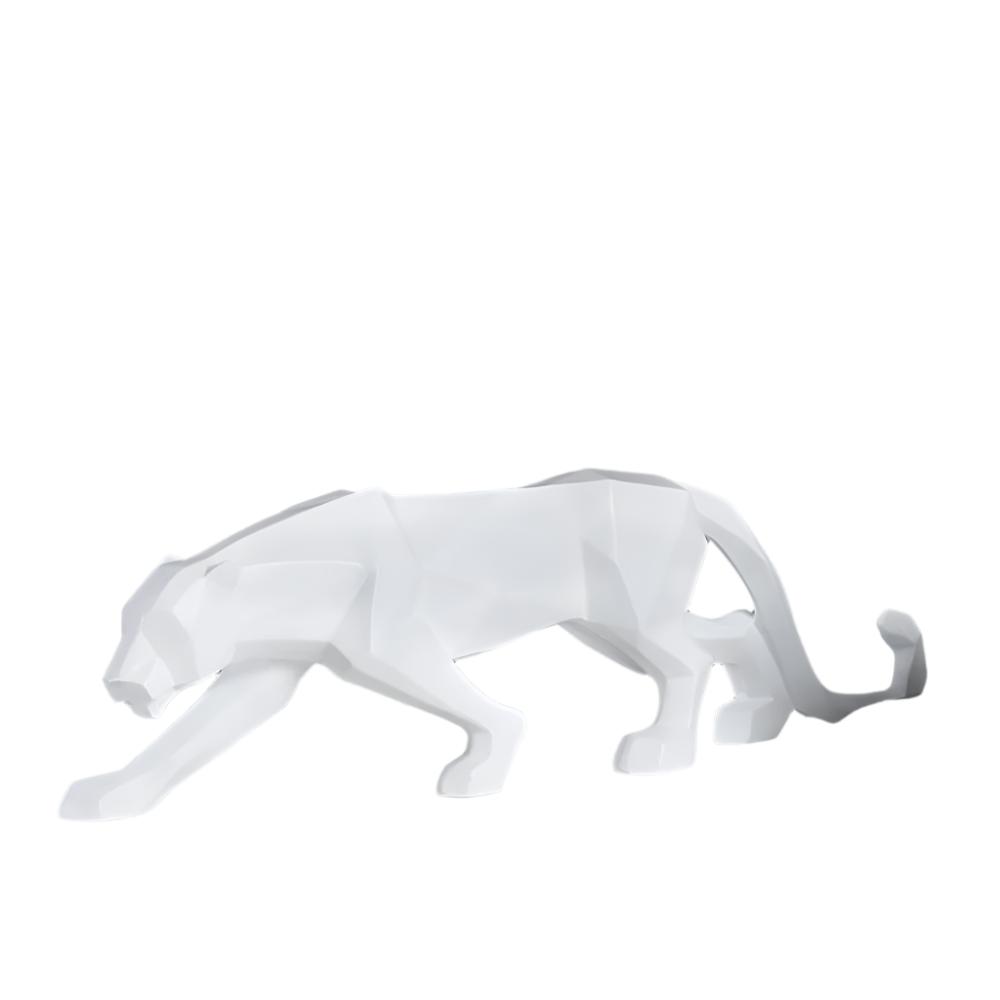 Geometric Panther Sculpture in Durable Resin – Modern Art Décor for Home and Office 11