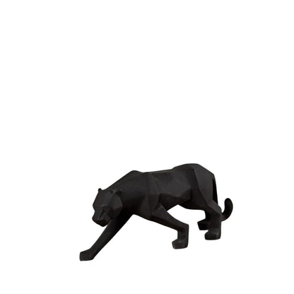 Geometric Panther Sculpture in Durable Resin – Modern Art Décor for Home and Office 12