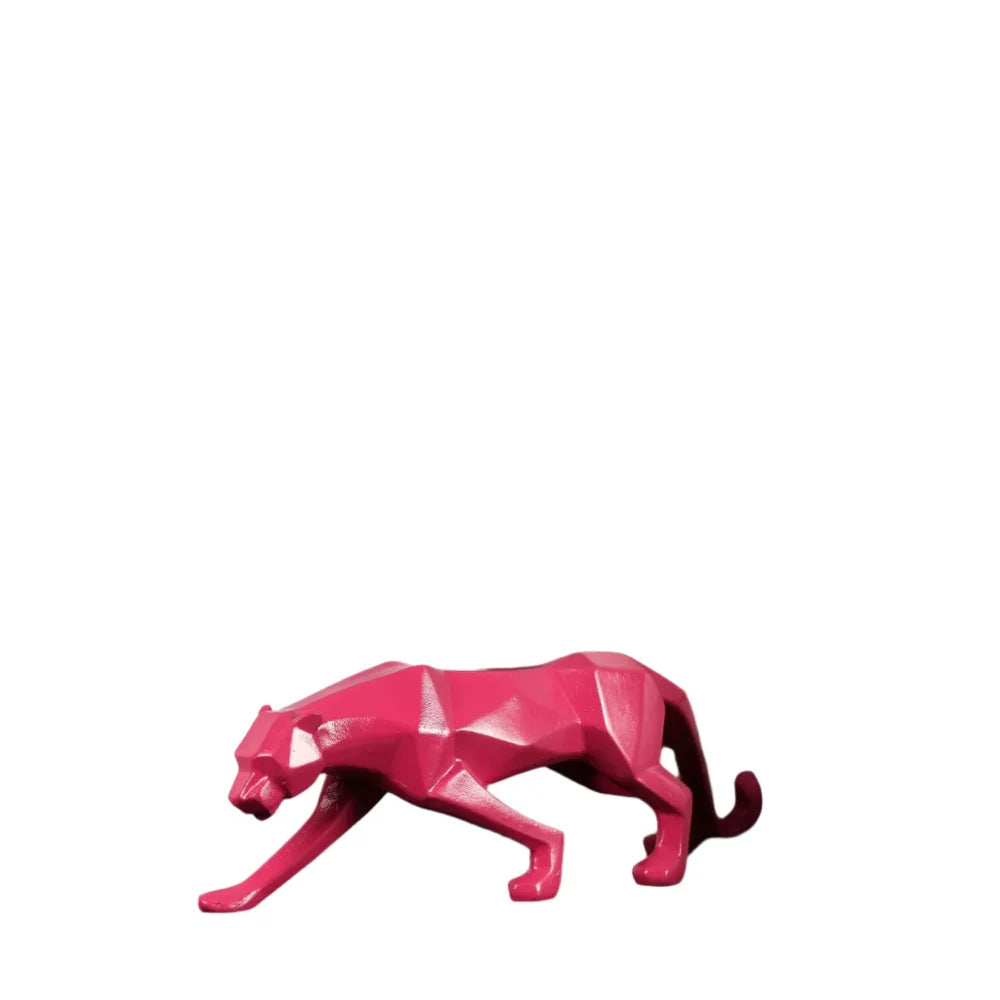 Geometric Panther Sculpture in Durable Resin – Modern Art Décor for Home and Office 14