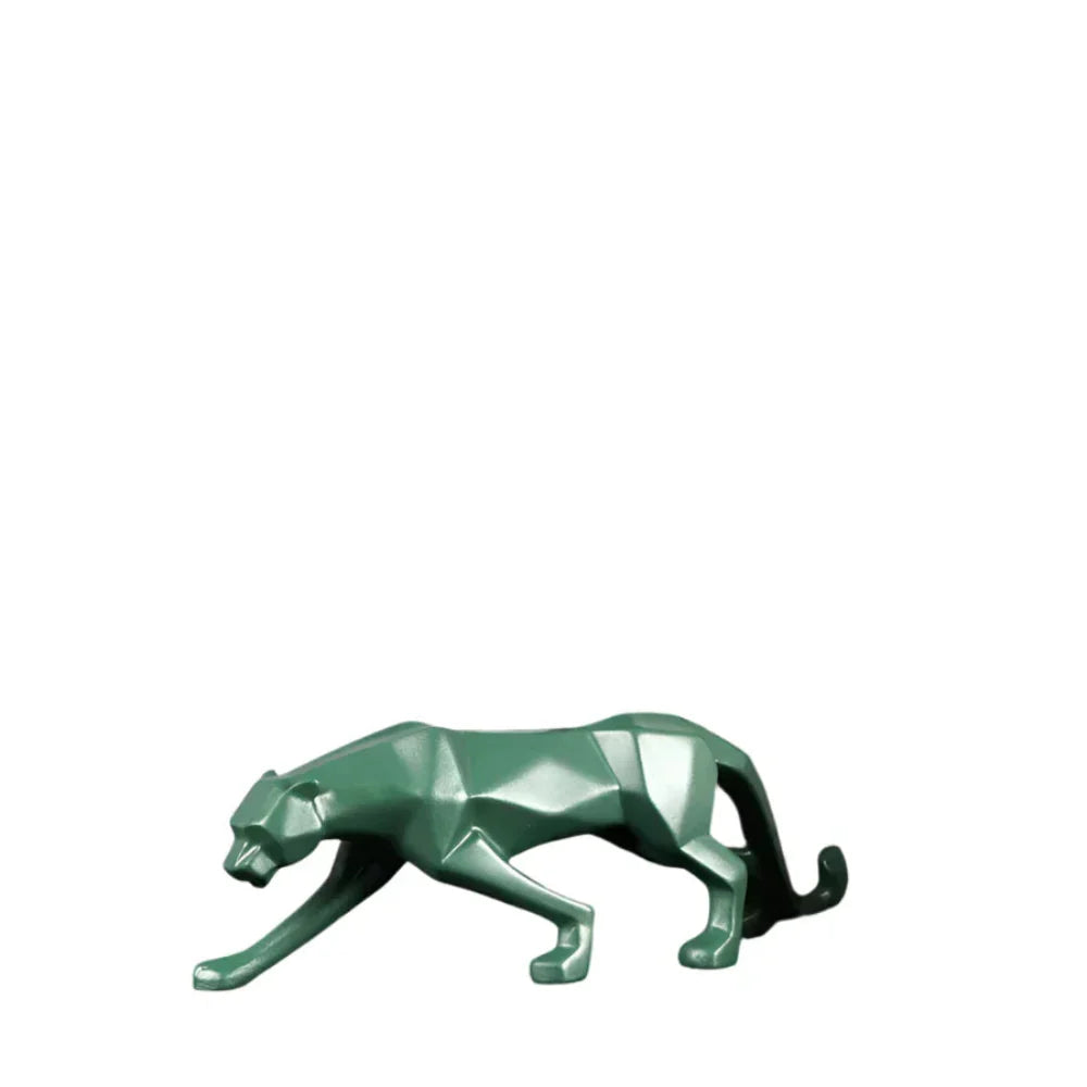Geometric Panther Sculpture in Durable Resin – Modern Art Décor for Home and Office 15