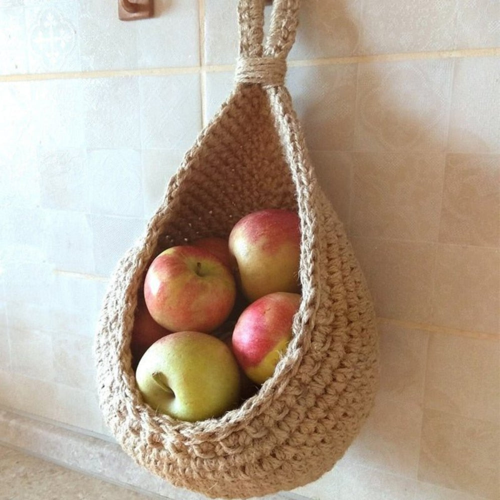 Hanging Woven Fruit and Vegetable Basket – Eco-Friendly Storage Solution for Kitchen 3