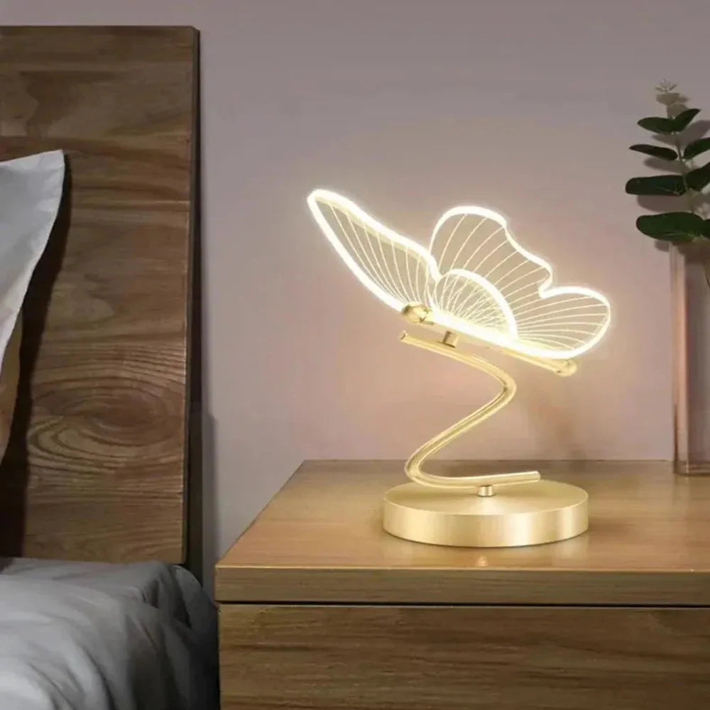 Sculptural Butterfly LED Table Lamp – Modern Luxury Design for Elegant Home Decor 4