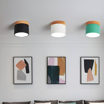 Zeitgenössische Flush Mount LED-Deckenleuchte - Sanfte Beleuchtung mit nordischem Design