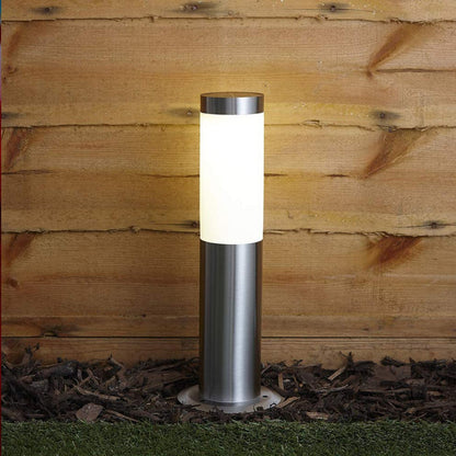 Modern Stainless Steel Outdoor Post Light with Clear Diffuser – Weatherproof Garden and Driveway Lighting 5