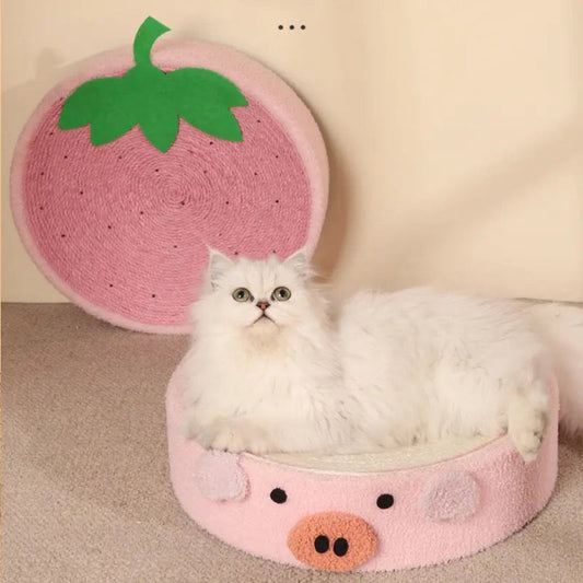 3-in-1 Cat Bed and Scratching Lounge – Cozy Activity Station with Durable High-Density Sisal Surface for Cats 1
