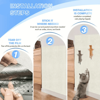 Durable Cat Scratching Mat - Multi-Functional Cat Scratch Pad and Rug for Furniture Protection and Play, Lightweight and Easy to Store 5