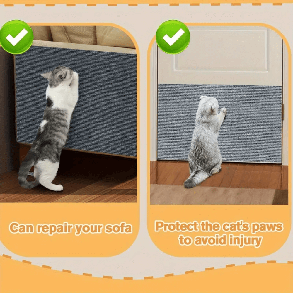Durable Cat Scratching Mat - Multi-Functional Cat Scratch Pad and Rug for Furniture Protection and Play, Lightweight and Easy to Store 6