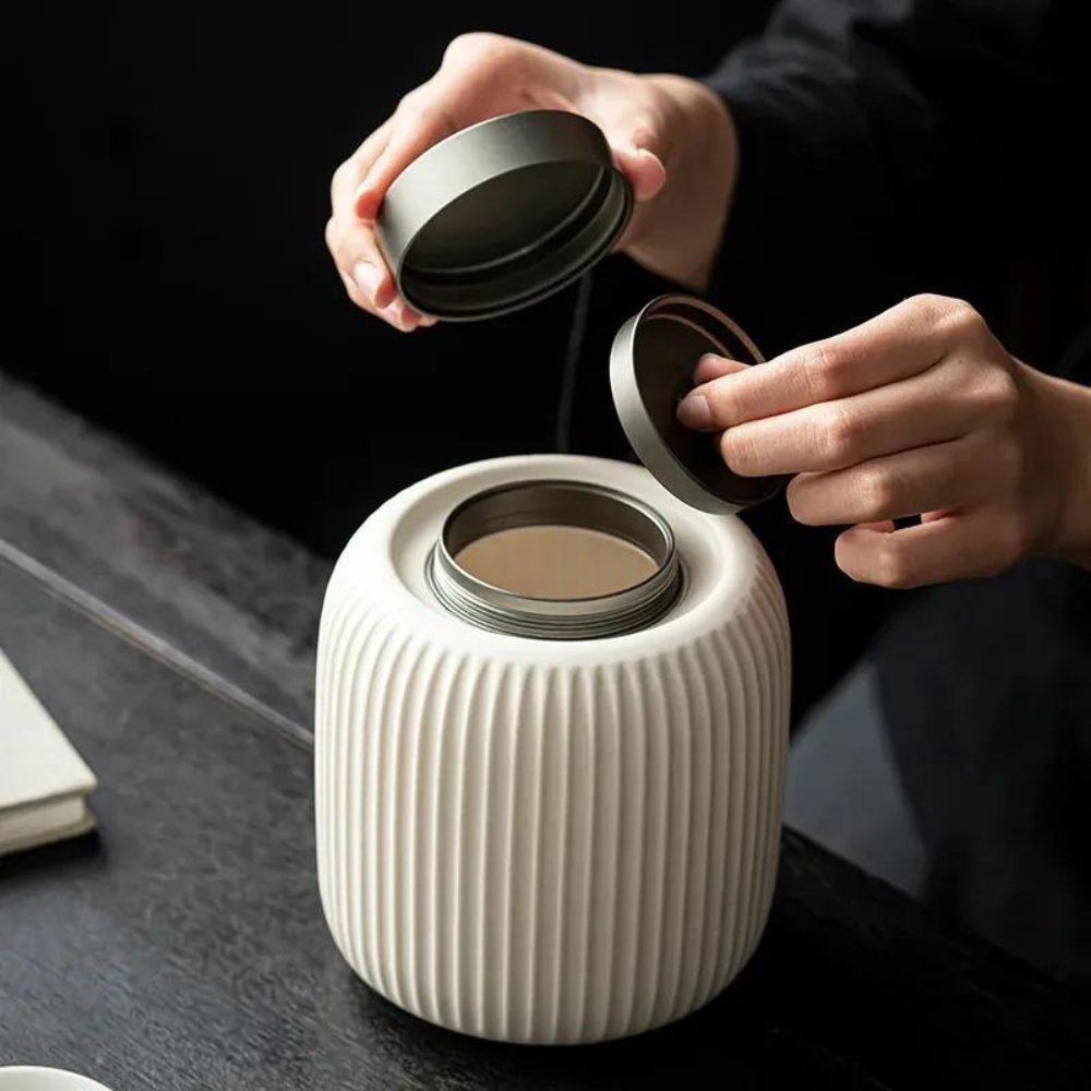 Handmade Ceramic Pet Cremation Urn – Elegant Matte Finish for Ashes Storage 4