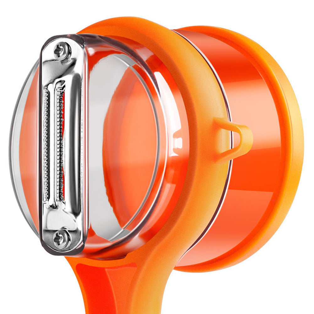 Ergonomic Vegetable Peeler with Built-in Container – Stainless Steel Blade for Efficient Peeling 3