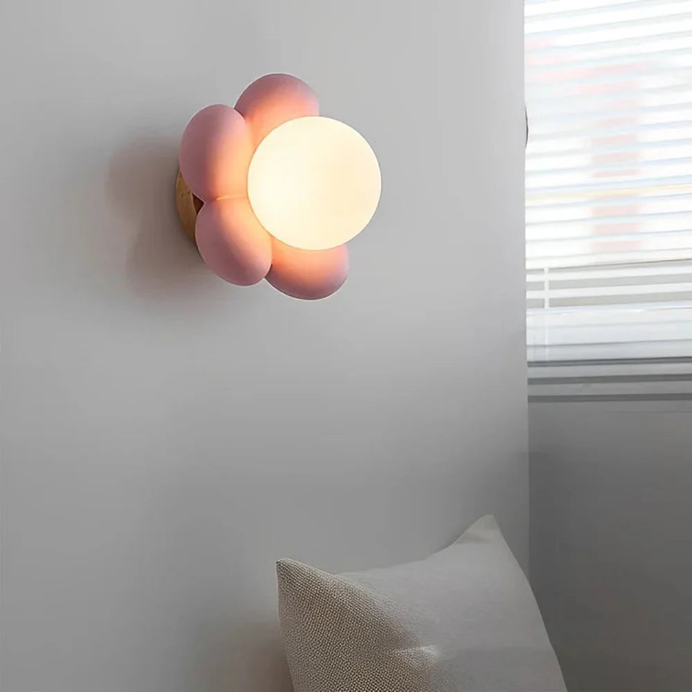 Cream Flower Wall Light – Elegant Petal Design for Cozy Home Ambiance 3