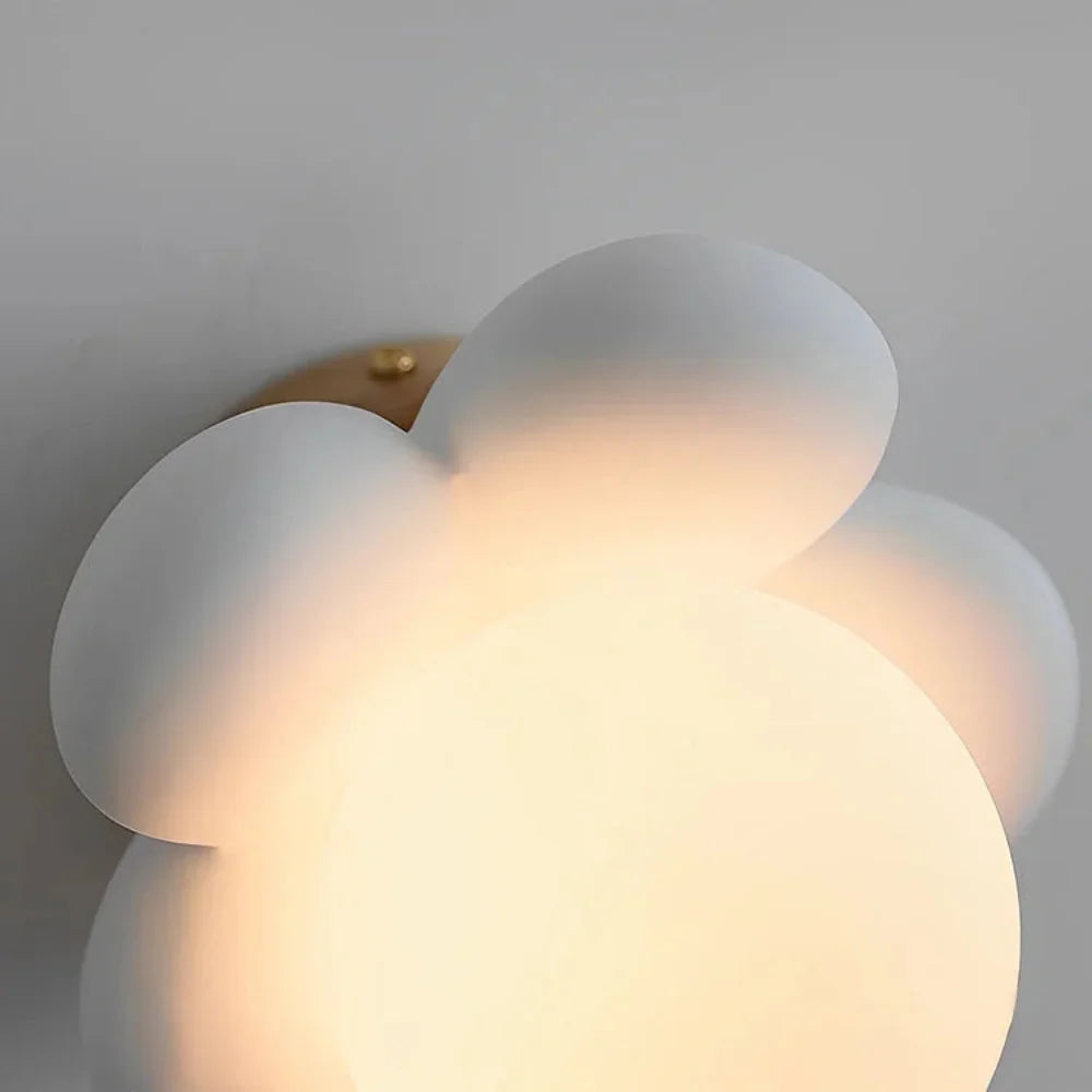 Cream Flower Wall Light – Elegant Petal Design for Cozy Home Ambiance 4