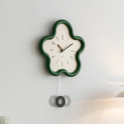 PetalTime - 3D Blumen Pendel Wanduhr