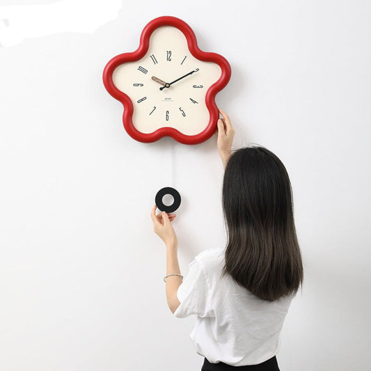 PetalTime - 3D Blumen Pendel Wanduhr