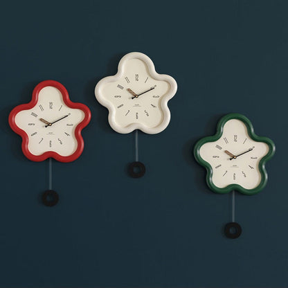 PetalTime - 3D Blumen Pendel Wanduhr