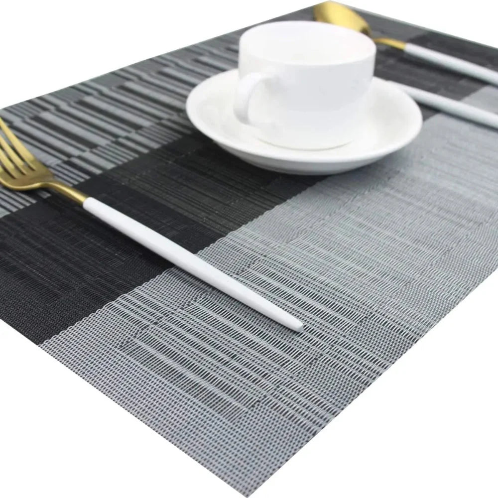Placera -  4 Stück Gewebte PVC-Platzsets im Western-Stil
