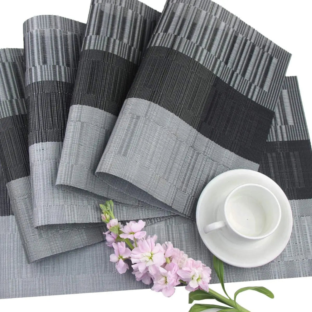 Placera -  4 Stück Gewebte PVC-Platzsets im Western-Stil