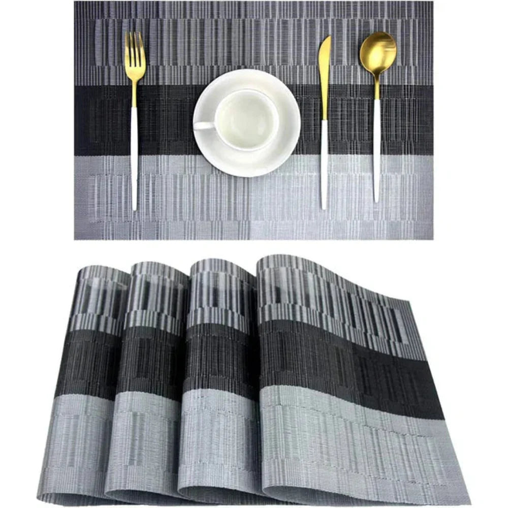 Placera -  4 Stück Gewebte PVC-Platzsets im Western-Stil
