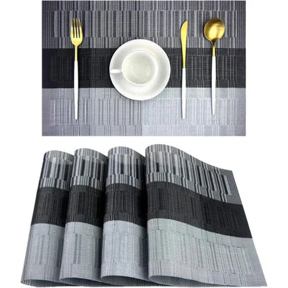 Placera -  4 Stück Gewebte PVC-Platzsets im Western-Stil