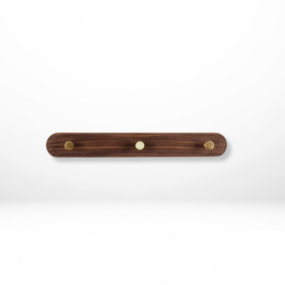 Platzsparende Wandhaken - Holz- und Messingausführung