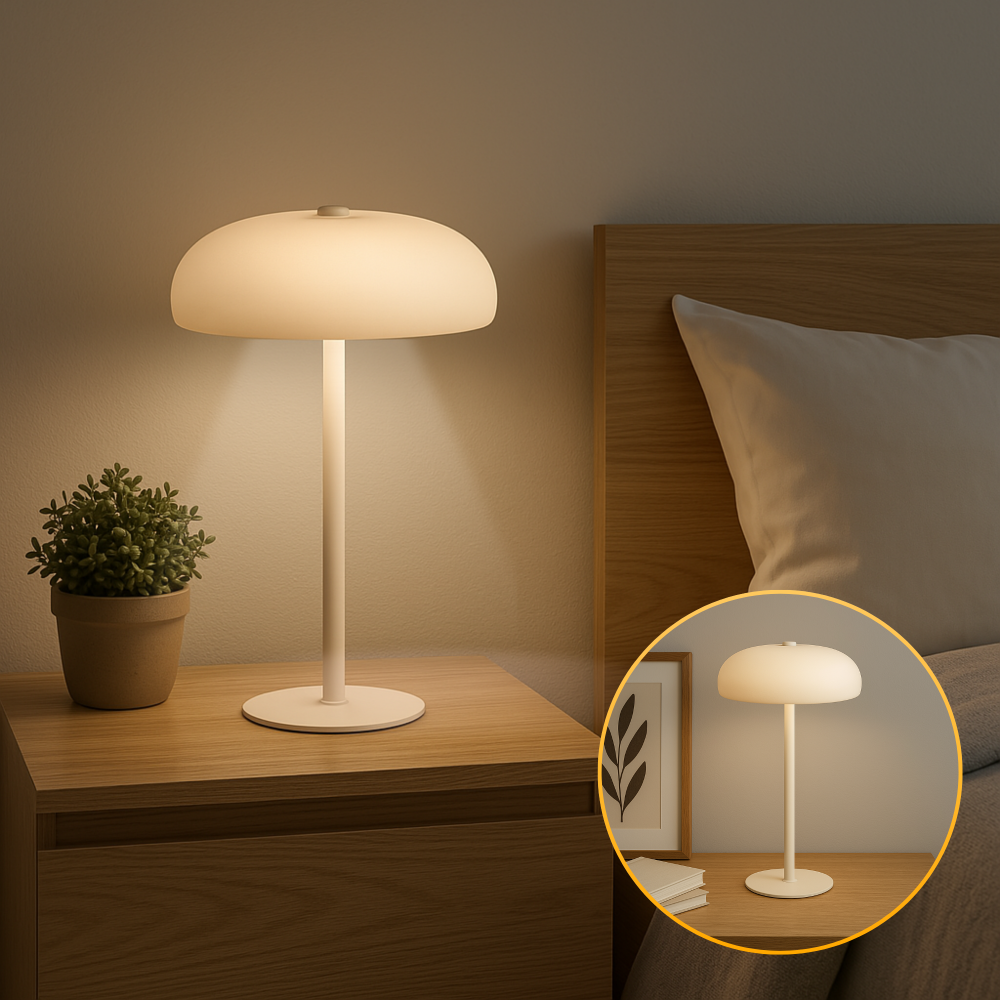 Stylish Wireless Retro Table Lamp with Touch Control and Rechargeable Battery 1
