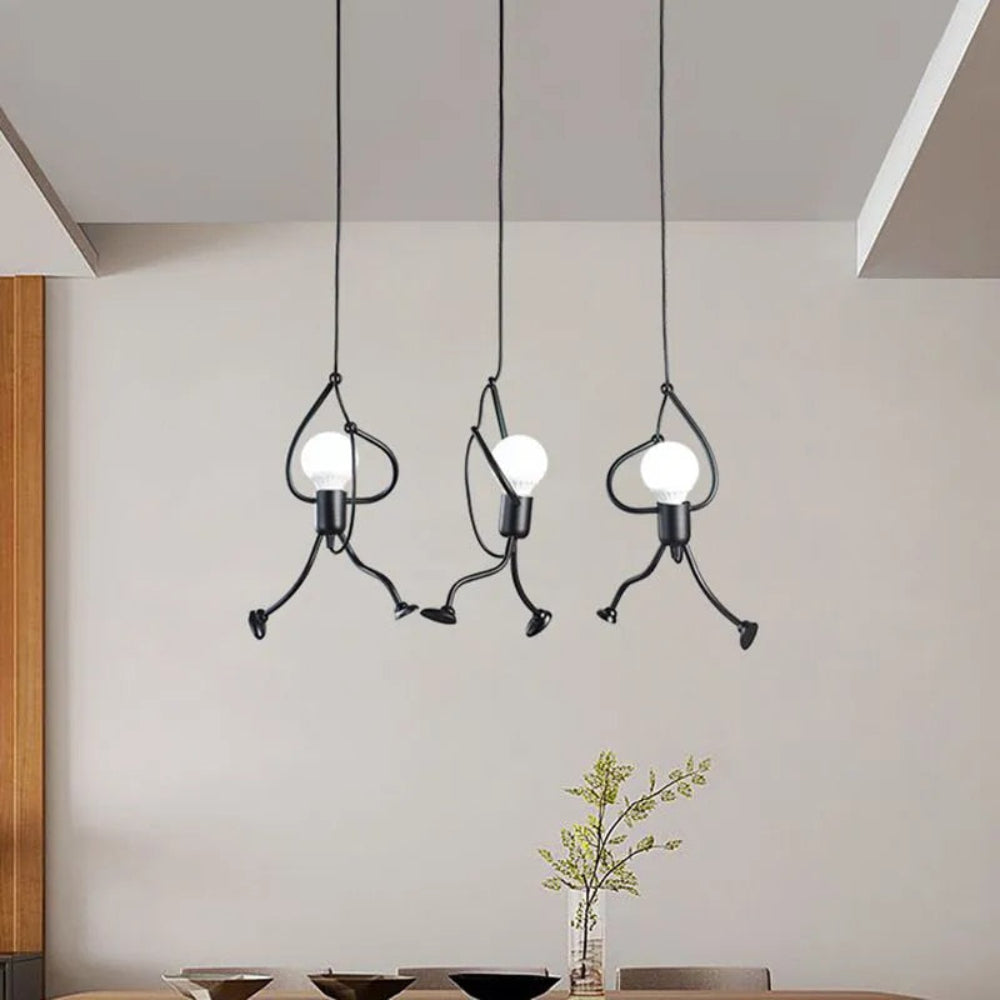 Retro Character Ceiling Lamp – Playful Design with Adjustable Height for Kids' Rooms 6