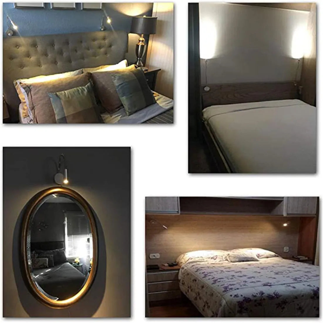 Flexible LED Wall Light with Adjustable Neck for Bed, Desk, and Wall Mounting 6