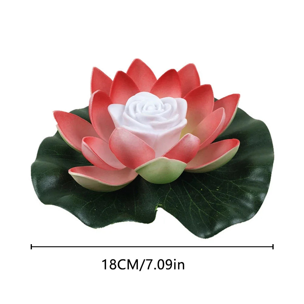 Floating LED Lotus Light for Pool and Garden – Battery Operated Waterproof Decorative Light 6