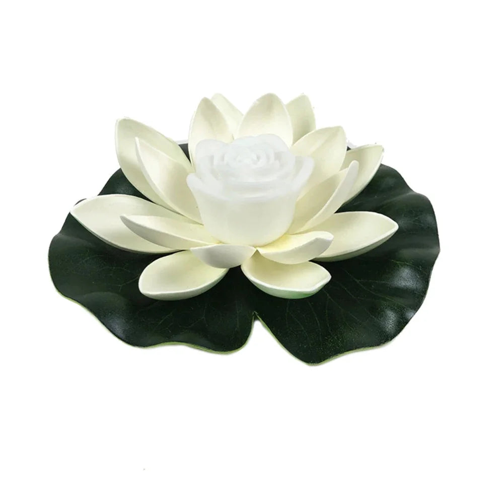 Floating LED Lotus Light for Pool, Pond, and Garden – Waterproof Battery-Operated Decorative Light 15