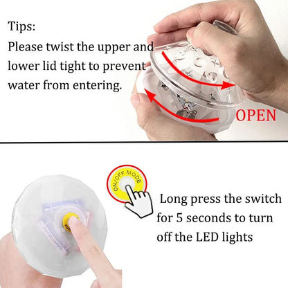 Floating RGB Pool Light – Waterproof LED Disco Light for Pools and Spas 8