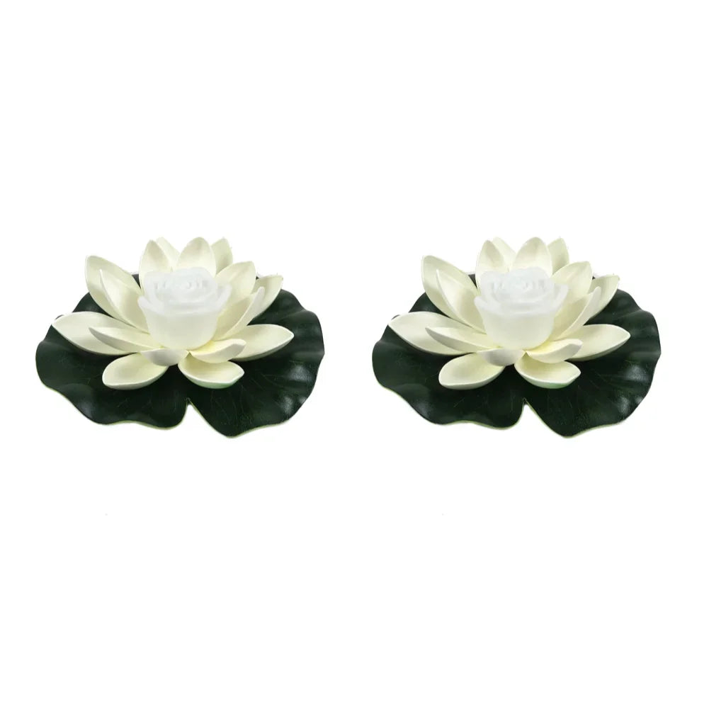 Floating LED Lotus Light for Pool, Pond, and Garden – Waterproof Battery-Operated Decorative Light 19