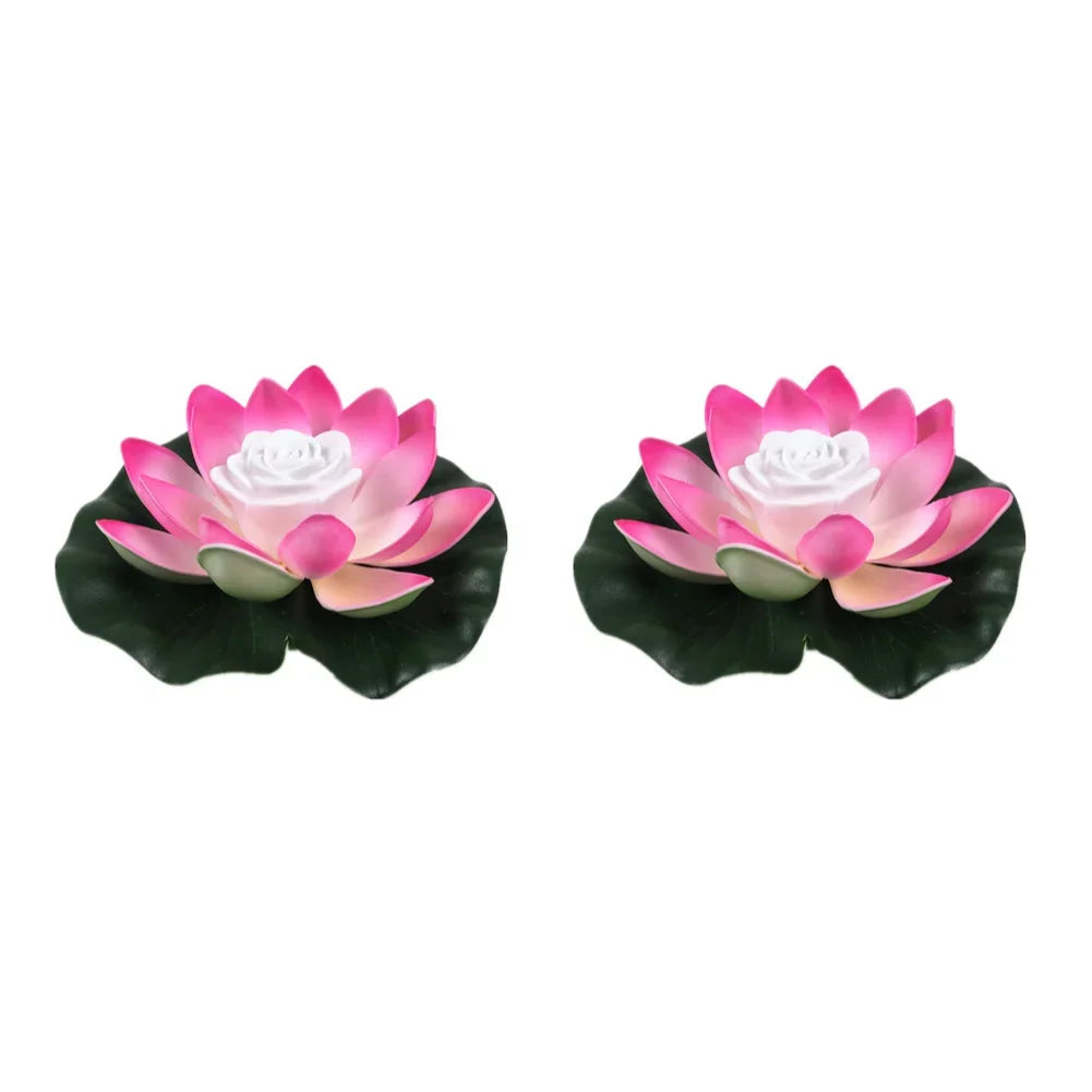 Floating LED Lotus Light for Pool, Pond, and Garden – Waterproof Battery-Operated Decorative Light 20