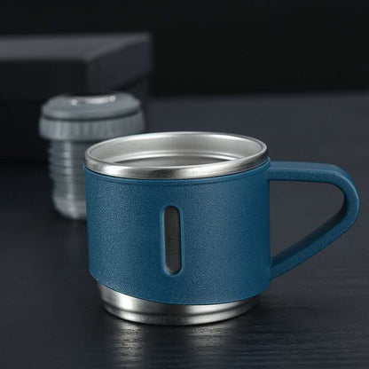 Thermowise - Isolierte Thermosflasche aus Edelstahl mit Becher