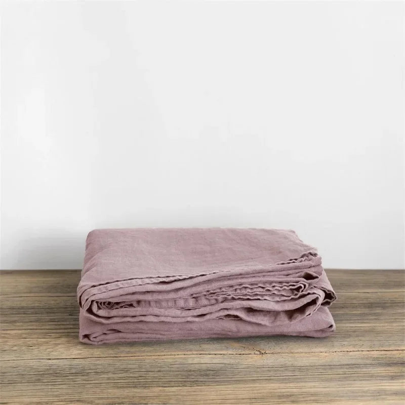 100% Linen Bed Sheet - Breathable, Moisture-Wicking, and Temperature-Regulating for Cozy Sleep 9
