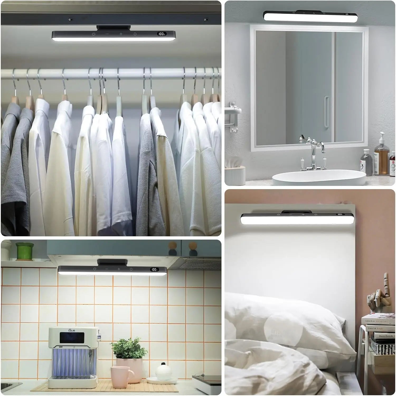 Rechargeable Dimmable LED Night Light with 3 Color Modes – Portable Touch Control Lamp 3