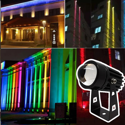 Vionix - RGB-LED-Außenstrahler mit Fernbedienung