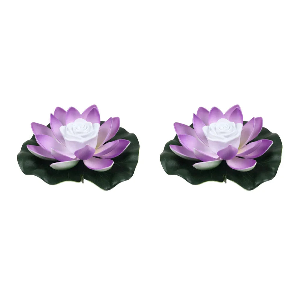 Floating LED Lotus Light for Pool, Pond, and Garden – Waterproof Battery-Operated Decorative Light 18