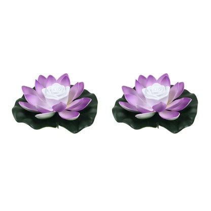 Floating LED Lotus Light for Pool, Pond, and Garden – Waterproof Battery-Operated Decorative Light 18