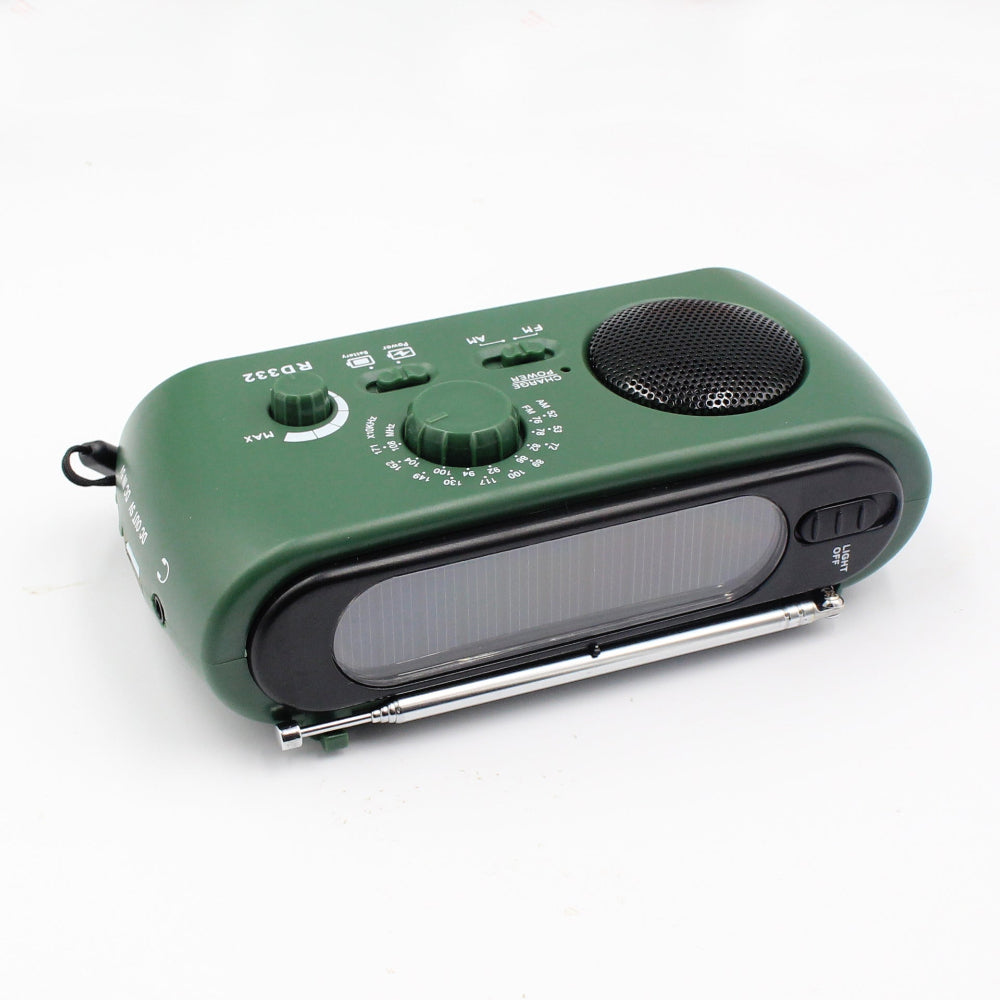 SafeTune - Notfallradio mit USB-, Solar- und Kurbelaufladung