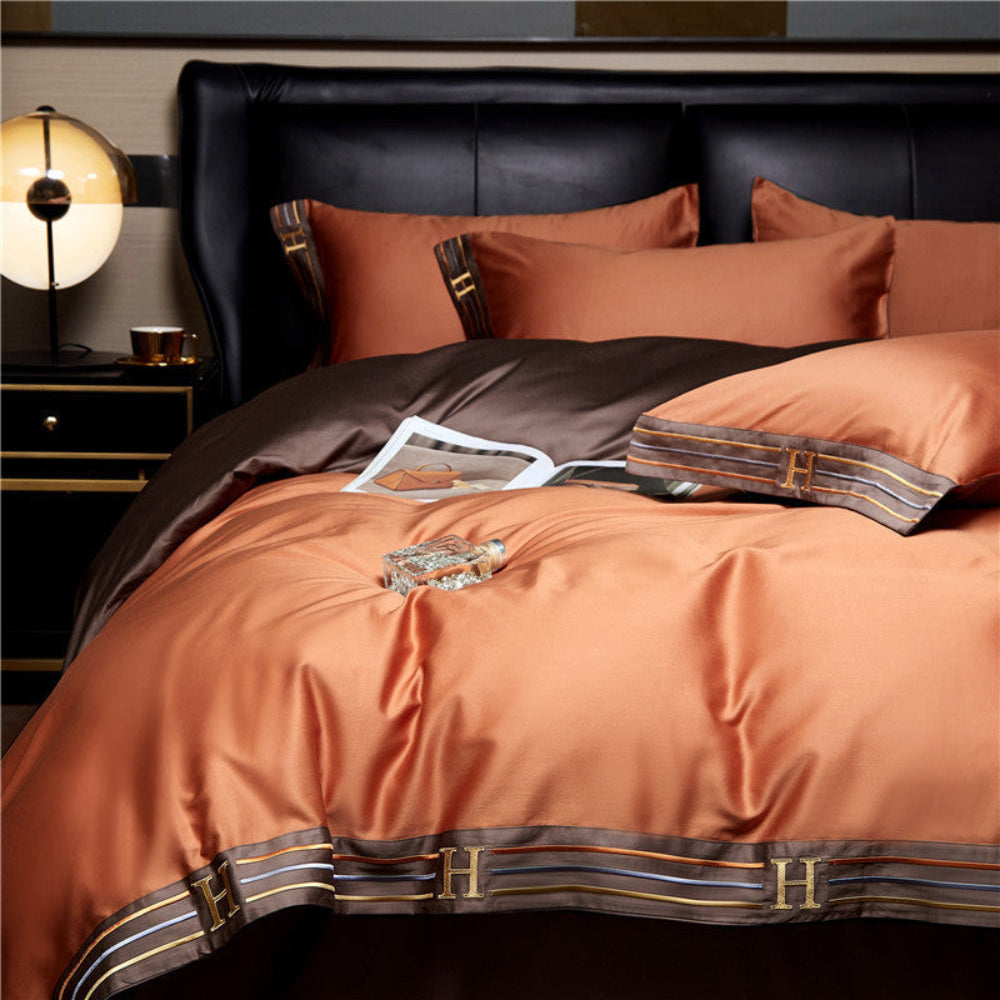 Satinelle - Satin-Bettwäsche-Set mit baumwollweichem Griff