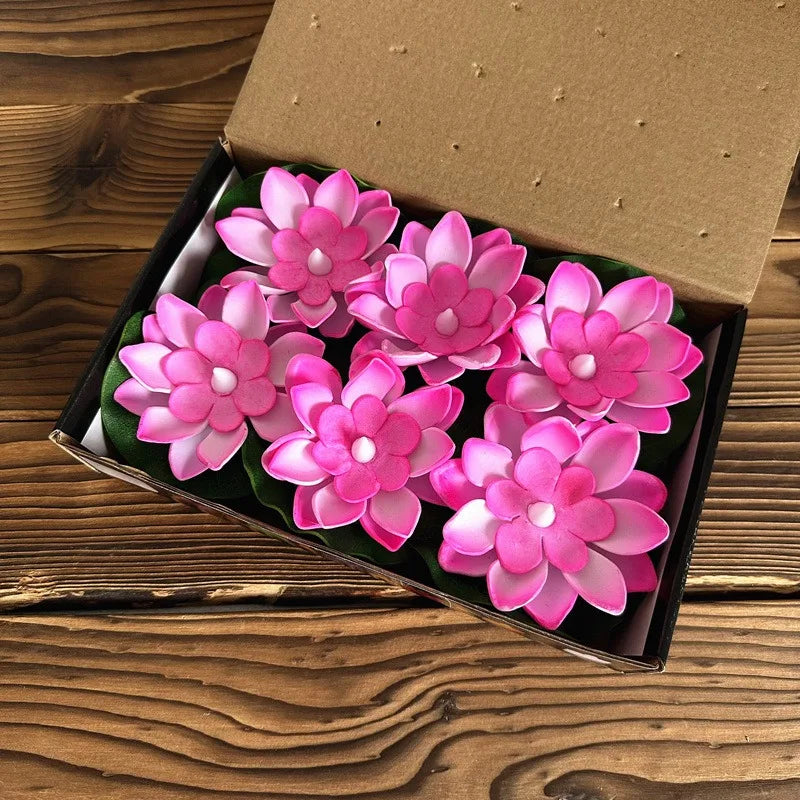 Color-Changing LED Lotus Flower for Outdoor Decoration – Floating Waterproof Light 10