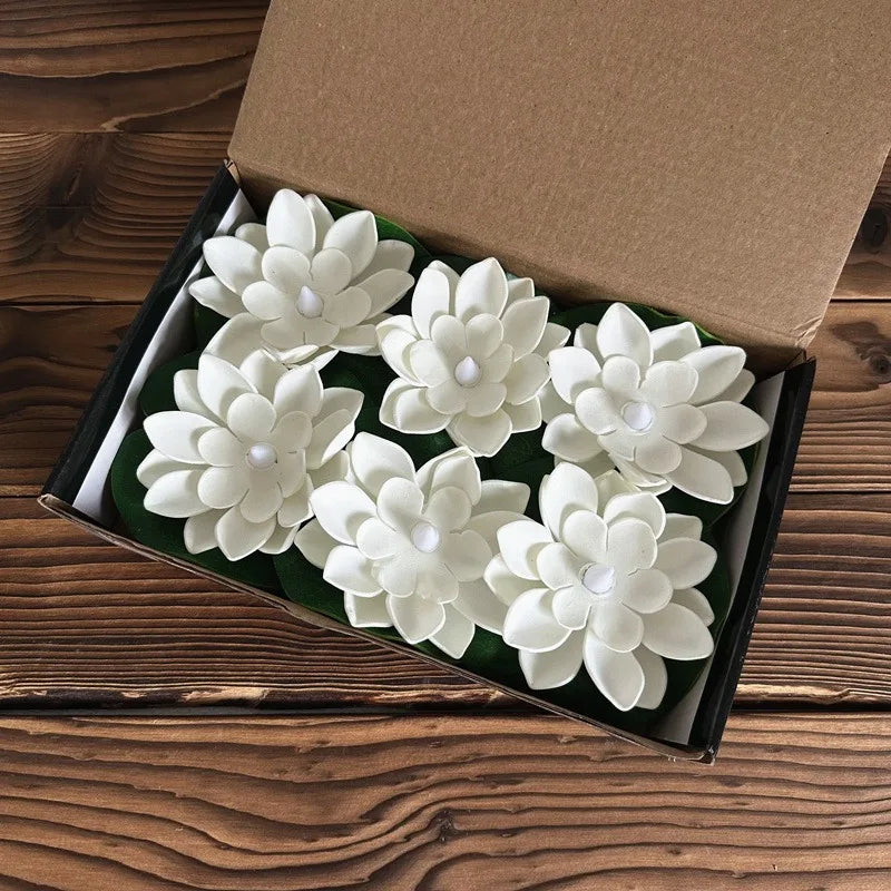 Color-Changing LED Lotus Flower for Outdoor Decoration – Floating Waterproof Light 9