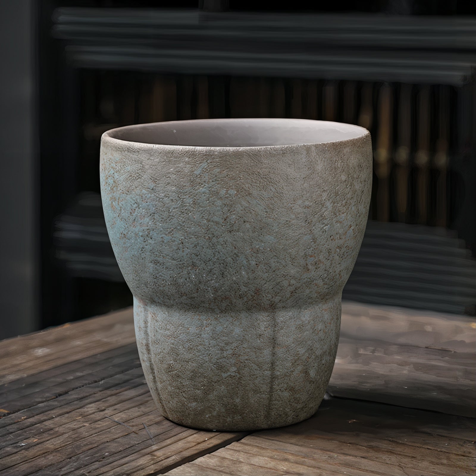 Rustic Handmade Coffee Mug with Unique Slanted Design – 100-200ml Porcelain Cup 5